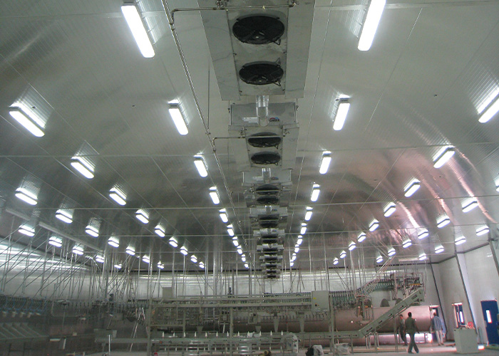 Air cooler for packaging and processing air-conditioning room